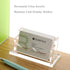 SANRUI Acrylic Business Card Holder for Desk,Clear Business Card Stand,Business Card Display Holder Fits 2" x 3.5" Business Cards