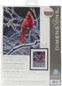 Dimensions Winter Cardinal Counted Cross Stitch Kit, 14 Count Black Aida, 11'' x 14''