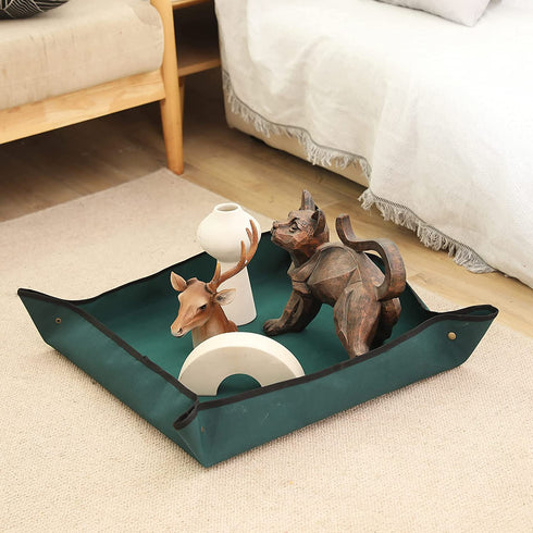 Owl Focus Oxford Fabric Plant Repotting Mat Waterproof Transplanting Mat Indoor Succulent Potting Mat Portable Gardening Mat (43.3" x 29.5")