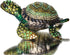 Waltz&F Diamond turtles Hinged Trinket Box Hand-painted Animal Figurine Collectible (green)