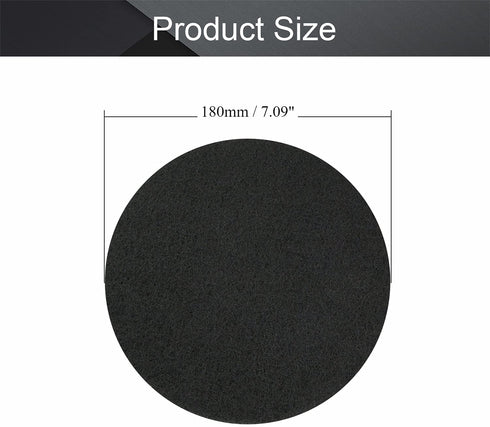 Utoolmart 7 Inch Scrubber Scouring Pads 1200-Grits Drill Scuffing Disc Hoop and Loop Surface Conditioning Disc Gray 2 pcs