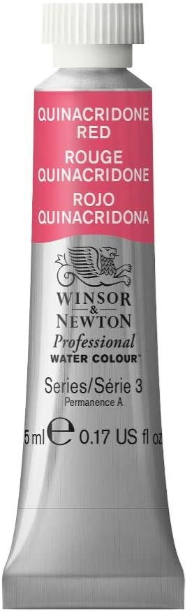 Winsor & Newton Professional Water Colour Paint, 5ml tube, Quinacridone Red
