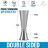 Premium Japanese Style Double Cocktail Jigger, 18/8 Food-Grade Stainless Steel, 1oz-2oz Etched Markings With Incremental Gradations, Beautiful Jiggers Shot Pourer Measuring Tool - By Zulay Kitchen