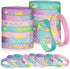 24 Pack Mermaid Silicone Wristband Mermaid Scale Bracelets I'm a Mermaid Wristband Mermaid Party Goody Bag Favors for Boys Girls Mermaid Birthday Party Under The Sea Themed Baby Shower Supplies