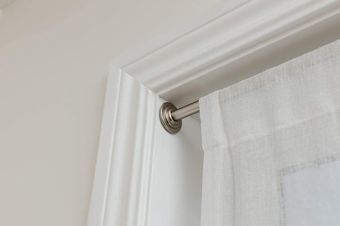 Umbra 244773-410-REM , Nickel Coretto 1/2-Inch Tension Drapery Rod for Window, 36 to 54-Inch