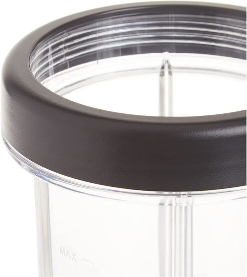 NutriBullet - NBM-U0272 NutriBullet Rx 30 Oz Short Mug with Lip Ring, Black