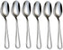 HISSF Teaspoons Stainless Steel 18/0 Tea Spoons 6 Pcs, 6.29 Inches For Home, Kitchen Restaurant, Dishwasher Safe, Slilver
