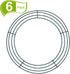 Sumind 6 Pieces Wire Wreath Rings Dark Green Wire Wreath Frame for Christmas Decoration (10 Inch)