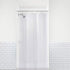LiBa PEVA 8G Bathroom Small Shower Stall Curtain Liner, 36" W x 72" H Narrow Size, Clear, 8G Heavy Duty Waterproof Shower Stall Curtain Liner