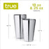 True Advance Boston Set of 2 Stainless Steel Shaker Tins, 18 oz & 25 oz, Set of 1