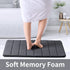 ROSMARUS Memory Foam Bath Rug Non Slip Absorbent Bathroom Rugs with PVC Backing Ultra Soft Bath Room Floor Mat Kitchen Runner Restroom Living Room Carpet,17€?x 24€?, Charcoal Gray