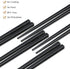 GLAMFIELDS 10 Pairs Fiberglass Chopsticks, Reusable Japanese Chinese Chop Sticks Dishwasher Safe, Non-Slip, 9 1/2 inches