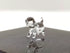 Sansukjai Rare Dog Tiny Micro Crystal Figurines Hand Blown Clear Glass Art Animals Collectible Dog-Lover Gift Home Decor (N)