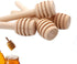 YYGMSS 50 Pcs Honey Dipper Stick Mini Wooden Dispensing Collecting Kitchen Dining (3 inch) (50pcs)