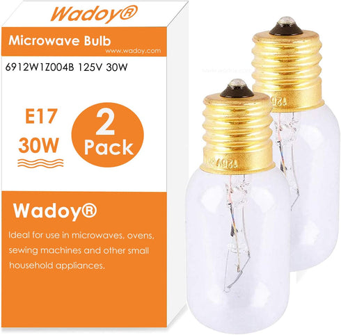 Microwave Light Bulb Compatible with LG,Frigidaire,6912W1Z004B 125V 30W Bulb,Appliance Light Bulb