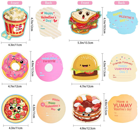 Giiffu Valentines Day Cards For Kids, 40 Valentine Scratch and Sniff Cards +40 Cute Stickers + 40 Gift Envelopes, for Class Events, School Valentines Parties, Gift Exchanges, 10 Patterns & Scents