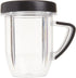 NutriBullet - NBM-U0272 NutriBullet Rx 30 Oz Short Mug with Lip Ring, Black