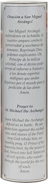 The Saints Collection St. Michael Flickering LED Prayer Candle with Timer, Prayer in English and Spanish, Religious Gift Ideas for Family and Friends