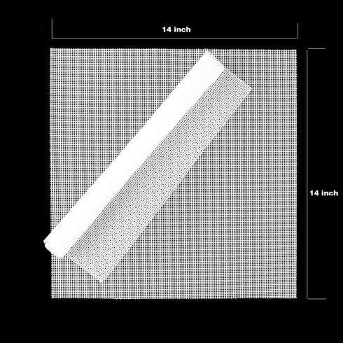 Silicone Dehydrator Sheets Pack of 6,Non-stick Food Fruit Dehydrator Mats Reusable Steamer Mesh Mat for Fruit Dryer (6, 14 x 14 inch)