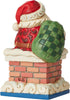 Enesco Jim Shore Heartwood Creek Santa in Chimney Mini Figurine