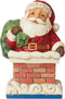 Enesco Jim Shore Heartwood Creek Santa in Chimney Mini Figurine