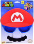 Sun-Staches womens Nintendo Mario Mustache Sunglasses Party Favors UV400, Red/Blue, One Size US