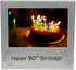 Shudehill Giftware Happy 90th Birthday Photo Picture Frame - 5 x 3.5 Inches - Unique Gift Idea Keepsake