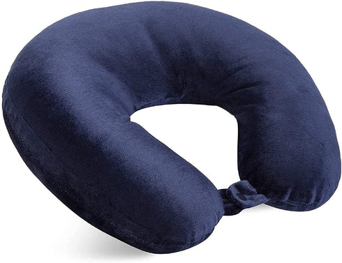 World's Best Feather Soft Microfiber Neck Pillow, Navy