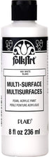 FolkArt Multi-Surface Acrylic Craft Paint, 8 oz, Pearl White
