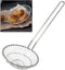 Hicook Stainless Steel Kitchen Spider Strainer Skimmer Ladle Food Dumpling Noodle Strainer for Pasta Spaghetti Noodles and Frying, 5 inches