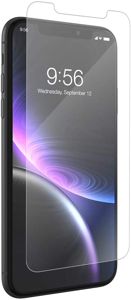 ZAGG InvisibleShield Glass+ Screen Protector High-Definition Tempered Glass for the Apple iPhone XR Impact & Scratch Protection