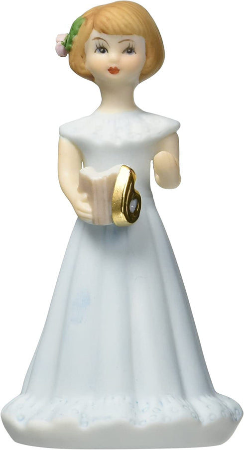 Enesco Growing Up Girls €œBrunette Age 6 Porcelain Figurine, 4