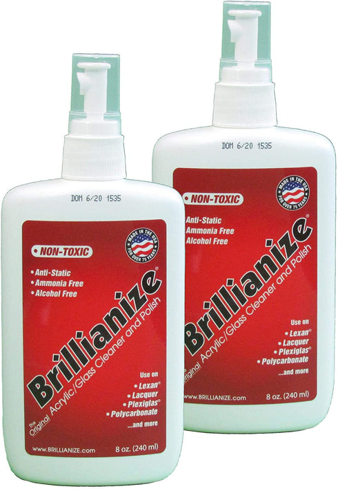 Brillianize 8 oz. Pump Spray Bottles - 2 Pack