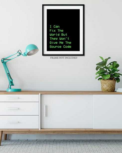 Computer Technology Poster, Print or Canvas - Geek Wall Decor - Coding Wall Art - Gifts for Computer Geeks, Nerds, Programmers & Coders - 8x10 unframed print