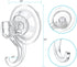 Suction Cup Hooks, VIS'V Small Clear Removable Heavy Duty Suction Hooks Strong Window Glass Door Suction Cup Hangers Kitchen Bathroom Shower Wall Hooks for Towel Loofah Utensils Wreath - 6 Packs