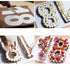 RAYNAG 0-8 Number Cake Stencils Flat Plastic Templates Cutting Number Mold 12 Inch Numerical Stencils for DIY Numbers Cakes/Cookies