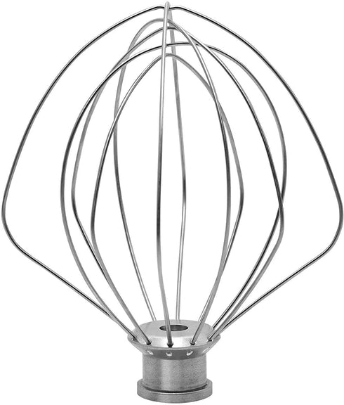 KITCHPOWERR KN256WW 6-Wire Whip Attachment for KitchenAid 6 Quart Bowl-Lift Stand Mixer Accessory Replacement, Egg Cream Stirrer, Cakes Mayonnaise Stainless Steel Whisk
