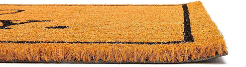 Go Away Nonslip Welcome Doormat, Natural Coco Coir Mat (17 x 30 in)