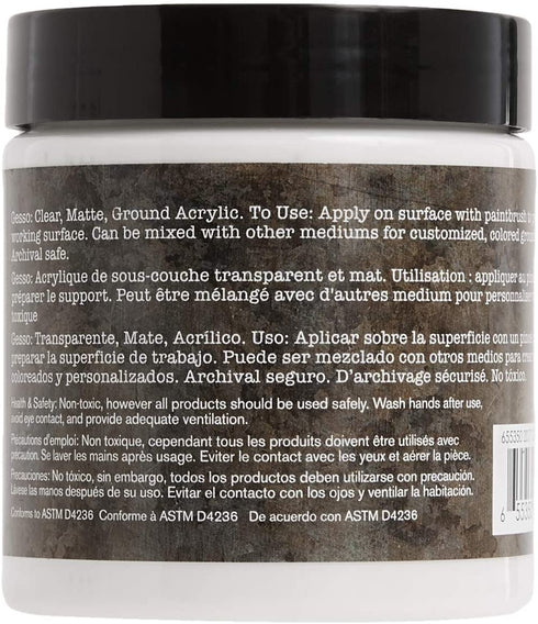 Prima Marketing 961466 Art Basics Gesso, 8.5-Ounce, Clear