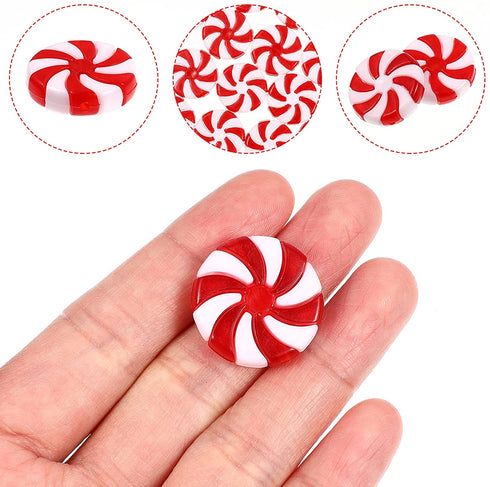 SOIMISS Christmas Candies Decor Lollipop Christmas Tree Hanging Ornaments Peppermint Decorations Acrylic Candy Cane DIY Pendants ? 50pcs ?