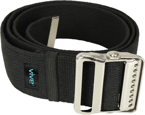 Vive Gait Belt (60 Inch) - Transfer Assist Device for Seniors, Elderly, Bariatric, Occupational and Physical Therapy - Medical Nursing Safety