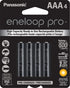 Panasonic BK-4HCCA4BA eneloop pro AAA High Capacity Ni-MH Pre-Charged Rechargeable Batteries, 4-Battery Pack