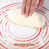 Silicone Pastry Mat Extra Large Non Slip with Measurement, Non Stick, Large and Thick, for Fondant, Rolling Dough, Pie Crust, Pizza and Cookies - BPA Free Easy Clean Kneading Matts,16" x 24", Red