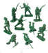 DELUXE BAG OF CLASSIC TOY GREEN ARMY SOLDIERS - 36 Pc.