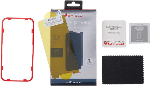 ZAGG InvisibleShield Glass+ Privacy Screen Protector for Apple iPhone 7 Plus, iPhone 6s Plus, iPhone 6 Plus €“ 3X Impact Protection, Transparent (I7LGPC-F00)