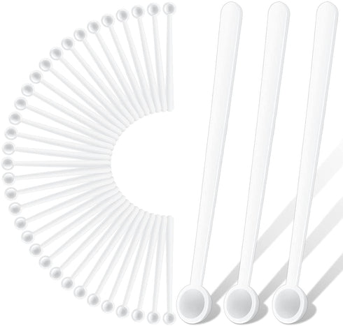 Mini Scoops Measuring Spoons Mini Shovel Scoop Spice Scoop Tiny Measuring Spoon Micro Powder Scoop for Cosmetics Medicines Spices Powder Measurement Tools Supplies (36, 0.15 ml)