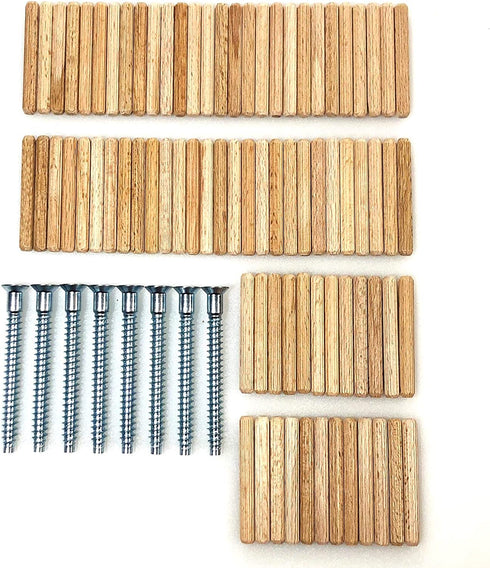 ReplacementScrews Hardware Kit for IKEA KALLAX 5 x 5 Shelf Unit 703.015.42 - All Screws (104321) and Dowels (101339)