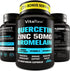 ???????????? Quercetin 500mg Supplement with Bromelain, Vitamin C, Zinc 50mg, & Vitamin D3 5000 IU - for Cardiovascular Health, Anti Inflammation, & Immune Response - 5 in 1 Immunity Health Supplement