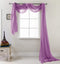 RT Designers Collection Lilac Celine 55 x 216 in. Sheer Curtain Scarf, 55 x 90