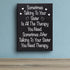 JennyGems | Sometimes Talking To Your Sister Is All The Therapy You Need | Wood Sign | Gift for Sister, Funny Quotes, Funny Signs